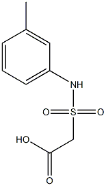 2-[(3-methylphenyl)sulfamoyl]acetic acid,,结构式