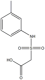 2-[(3-methylphenyl)sulfamoyl]acetic acid Structure