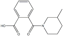 2-[(3-methylpiperidin-1-yl)carbonyl]benzoic acid Structure