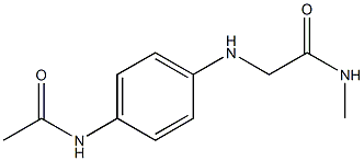 2-[(4-acetamidophenyl)amino]-N-methylacetamide Struktur