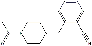 2-[(4-acetylpiperazin-1-yl)methyl]benzonitrile 结构式