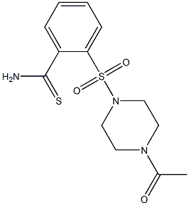  2-[(4-acetylpiperazine-1-)sulfonyl]benzene-1-carbothioamide