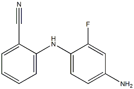 2-[(4-amino-2-fluorophenyl)amino]benzonitrile 结构式