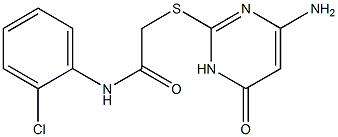 2-[(4-amino-6-oxo-1,6-dihydropyrimidin-2-yl)sulfanyl]-N-(2-chlorophenyl)acetamide
