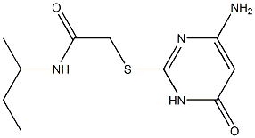 2-[(4-amino-6-oxo-1,6-dihydropyrimidin-2-yl)sulfanyl]-N-(butan-2-yl)acetamide