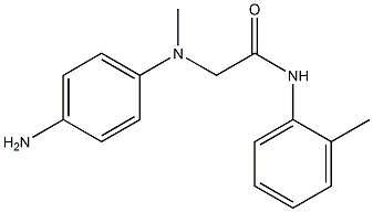 2-[(4-aminophenyl)(methyl)amino]-N-(2-methylphenyl)acetamide Structure