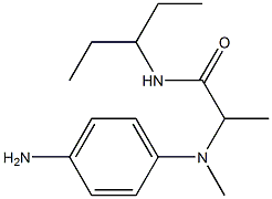 2-[(4-aminophenyl)(methyl)amino]-N-(pentan-3-yl)propanamide Structure