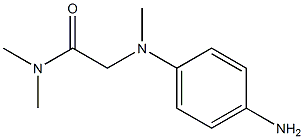 2-[(4-aminophenyl)(methyl)amino]-N,N-dimethylacetamide Structure