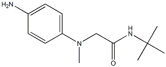2-[(4-aminophenyl)(methyl)amino]-N-tert-butylacetamide Struktur