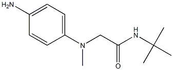 2-[(4-aminophenyl)(methyl)amino]-N-tert-butylacetamide 化学構造式