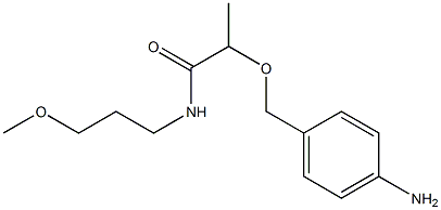 2-[(4-aminophenyl)methoxy]-N-(3-methoxypropyl)propanamide Structure