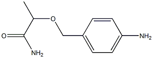 2-[(4-aminophenyl)methoxy]propanamide Structure