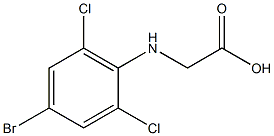 2-[(4-bromo-2,6-dichlorophenyl)amino]acetic acid Structure