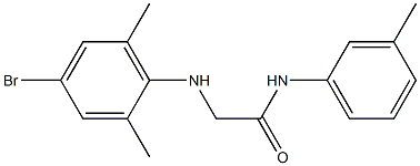 2-[(4-bromo-2,6-dimethylphenyl)amino]-N-(3-methylphenyl)acetamide Structure