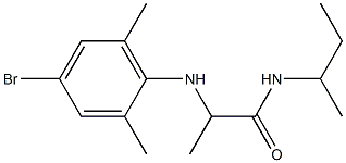 2-[(4-bromo-2,6-dimethylphenyl)amino]-N-(butan-2-yl)propanamide Structure