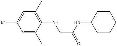 2-[(4-bromo-2,6-dimethylphenyl)amino]-N-cyclohexylacetamide Structure