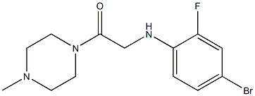 2-[(4-bromo-2-fluorophenyl)amino]-1-(4-methylpiperazin-1-yl)ethan-1-one Structure