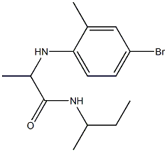 2-[(4-bromo-2-methylphenyl)amino]-N-(butan-2-yl)propanamide Structure