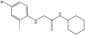 2-[(4-bromo-2-methylphenyl)amino]-N-cyclohexylacetamide