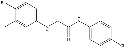 2-[(4-bromo-3-methylphenyl)amino]-N-(4-chlorophenyl)acetamide