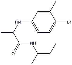  2-[(4-bromo-3-methylphenyl)amino]-N-(butan-2-yl)propanamide