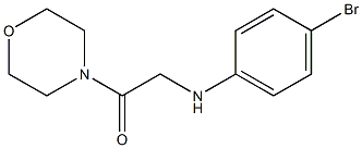 2-[(4-bromophenyl)amino]-1-(morpholin-4-yl)ethan-1-one Structure