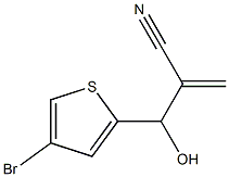 2-[(4-bromothiophen-2-yl)(hydroxy)methyl]prop-2-enenitrile Struktur