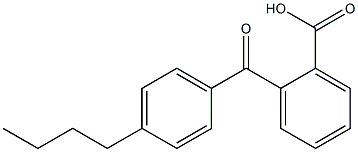 2-[(4-butylphenyl)carbonyl]benzoic acid 化学構造式