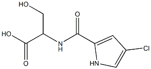 2-[(4-chloro-1H-pyrrol-2-yl)formamido]-3-hydroxypropanoic acid