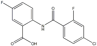 2-[(4-chloro-2-fluorobenzene)amido]-5-fluorobenzoic acid