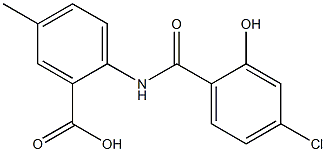 2-[(4-chloro-2-hydroxybenzene)amido]-5-methylbenzoic acid