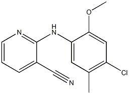 2-[(4-chloro-2-methoxy-5-methylphenyl)amino]pyridine-3-carbonitrile