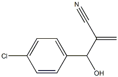 2-[(4-chlorophenyl)(hydroxy)methyl]prop-2-enenitrile,,结构式