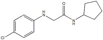2-[(4-chlorophenyl)amino]-N-cyclopentylacetamide Structure