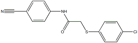 2-[(4-chlorophenyl)sulfanyl]-N-(4-cyanophenyl)acetamide