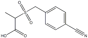 2-[(4-cyanobenzyl)sulfonyl]propanoic acid