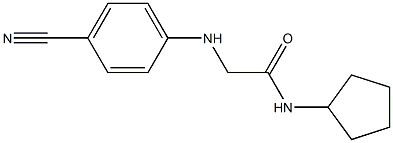 2-[(4-cyanophenyl)amino]-N-cyclopentylacetamide