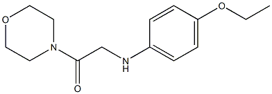 2-[(4-ethoxyphenyl)amino]-1-(morpholin-4-yl)ethan-1-one,,结构式