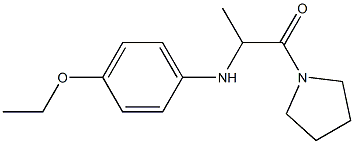 2-[(4-ethoxyphenyl)amino]-1-(pyrrolidin-1-yl)propan-1-one 结构式