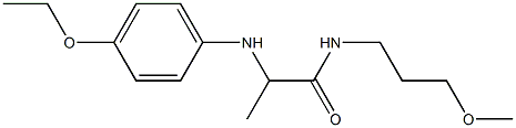 2-[(4-ethoxyphenyl)amino]-N-(3-methoxypropyl)propanamide 化学構造式