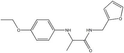 2-[(4-ethoxyphenyl)amino]-N-(furan-2-ylmethyl)propanamide Structure