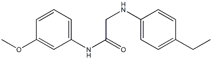  2-[(4-ethylphenyl)amino]-N-(3-methoxyphenyl)acetamide