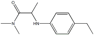 2-[(4-ethylphenyl)amino]-N,N-dimethylpropanamide Structure