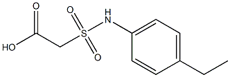 2-[(4-ethylphenyl)sulfamoyl]acetic acid Structure