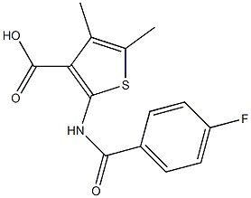 2-[(4-fluorobenzoyl)amino]-4,5-dimethylthiophene-3-carboxylic acid|