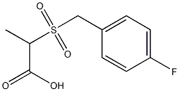 2-[(4-fluorobenzyl)sulfonyl]propanoic acid Structure