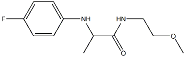 2-[(4-fluorophenyl)amino]-N-(2-methoxyethyl)propanamide Structure