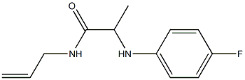 2-[(4-fluorophenyl)amino]-N-(prop-2-en-1-yl)propanamide Struktur