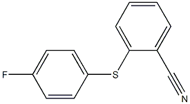 2-[(4-fluorophenyl)sulfanyl]benzonitrile,,结构式