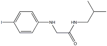 2-[(4-iodophenyl)amino]-N-(2-methylpropyl)acetamide Struktur